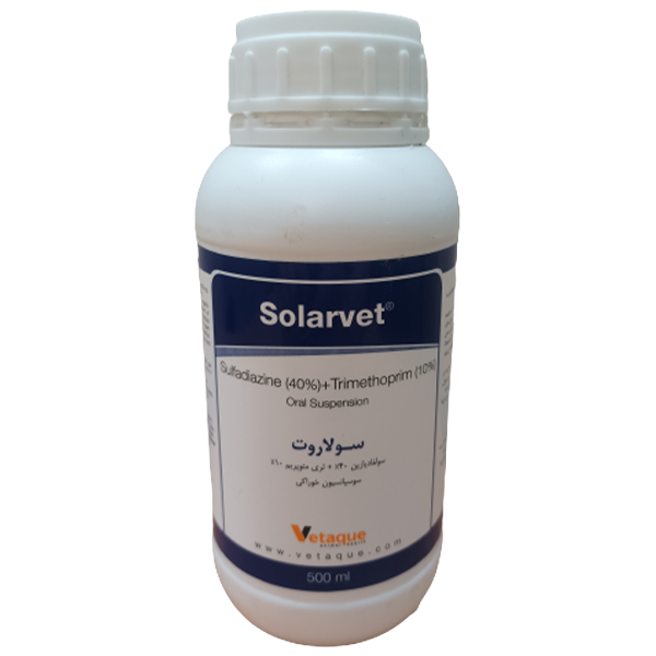 سوسپانسیون خوراکی سولاروت سولفادیازین و تری متوپریم ایده پرداز طیور